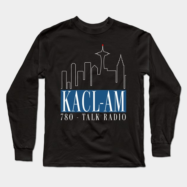 KACL-AM Talk Radio Long Sleeve T-Shirt by Meta Cortex